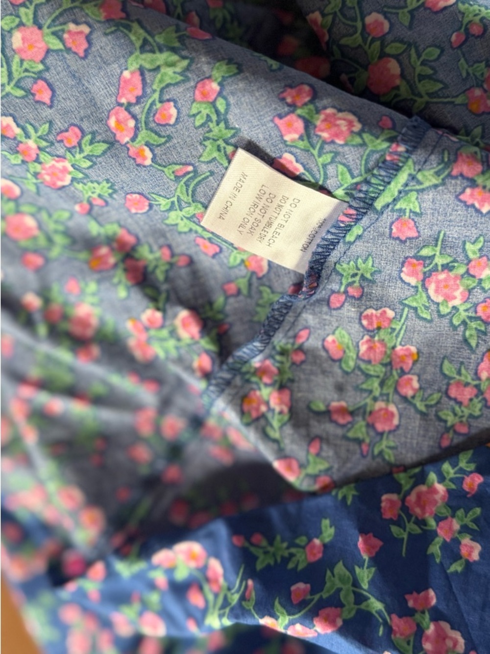 Ivy City Co Vintage Inspired Blue Floral Zip-Back Button Dress Pink Blossoms 16W - Picture 11 of 13